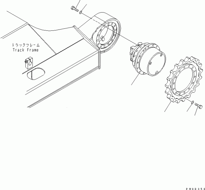 小松 21W-60-41202 零件 马达总成
